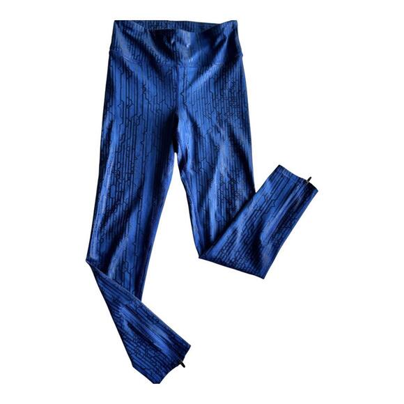Ele.Ment Women's Performance Leggings - Blue Graphic Design Size S - Picture 1 of 7